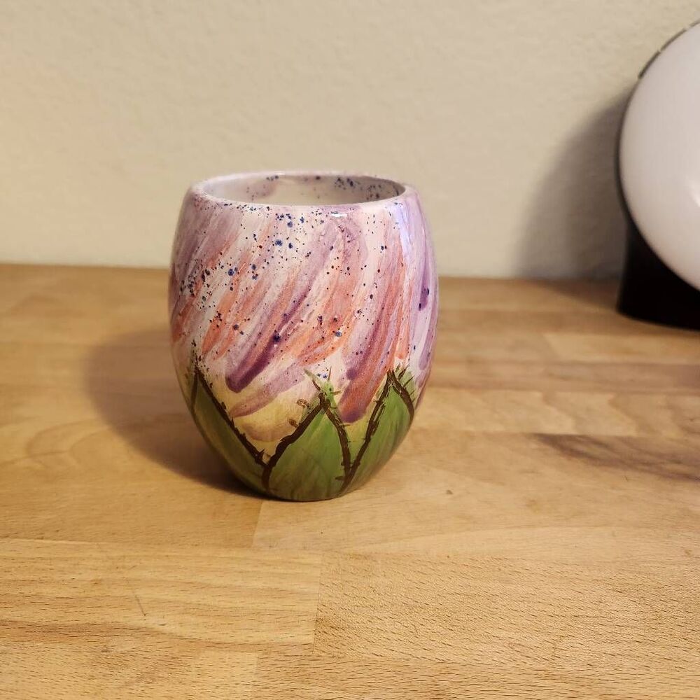 Cactus blossom ceramic cup